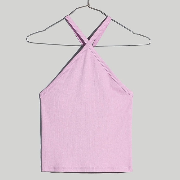 NWT Madewell Ribbed Crop Halter Top - Picture 4 of 4